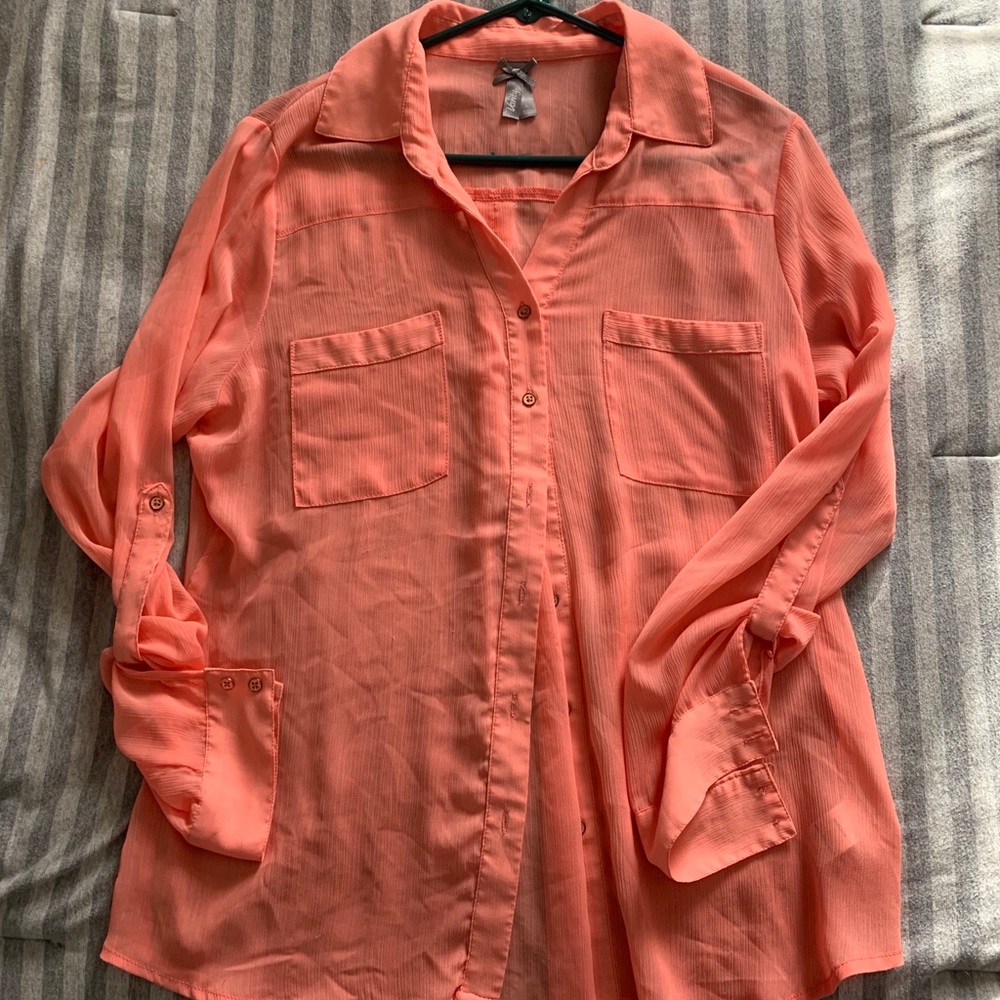 Pink Shear Dress Shirt